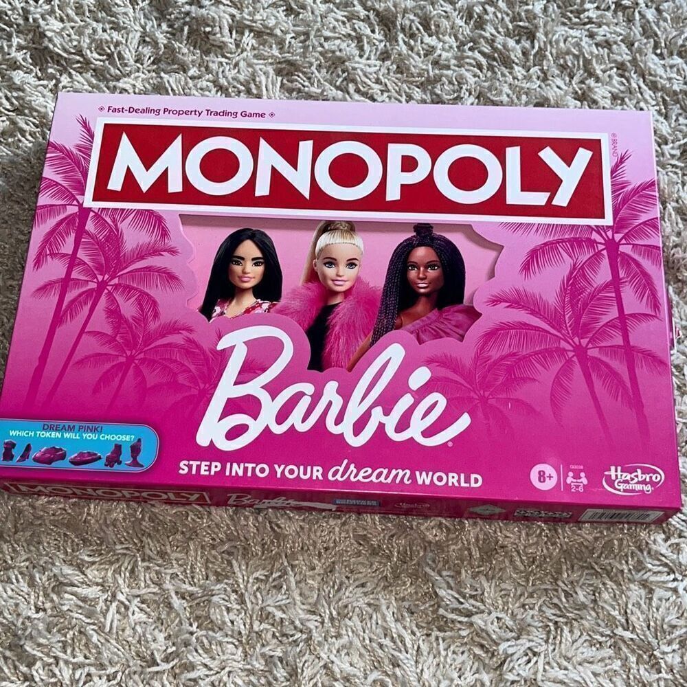 Hasbro Barbie Monopoly - All Pieces
